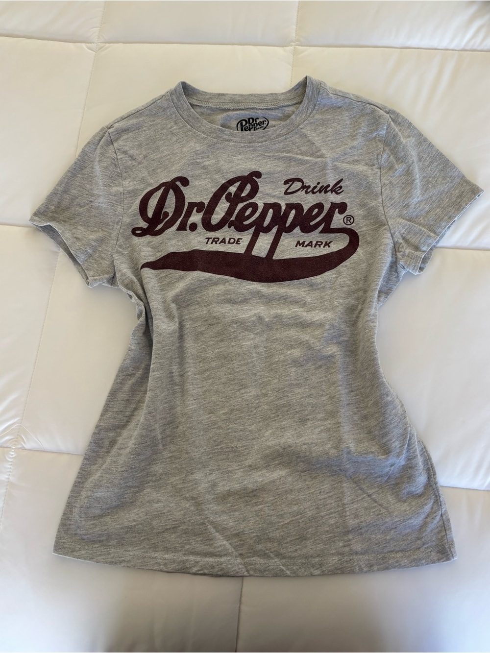 Dr. Pepper Gray Graphic Logo Tee